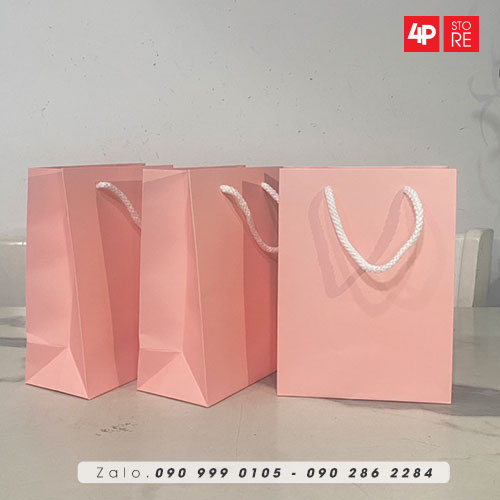 10 TÚI KRAFT 120GSM 15x20x8CM NGANG CAO HÔNG