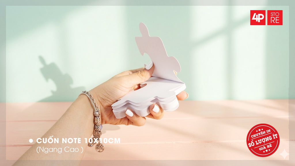 CUỐN NOTE - HÌNH DÁNG THEO YÊU CẦU