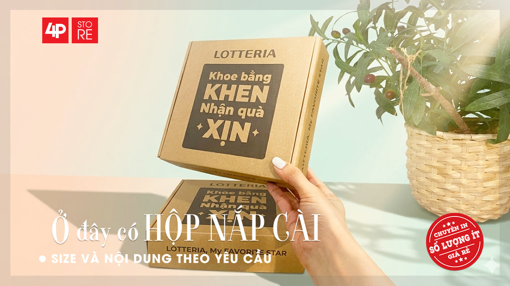HỘP CACTON BỒI, IN 1 MÀU