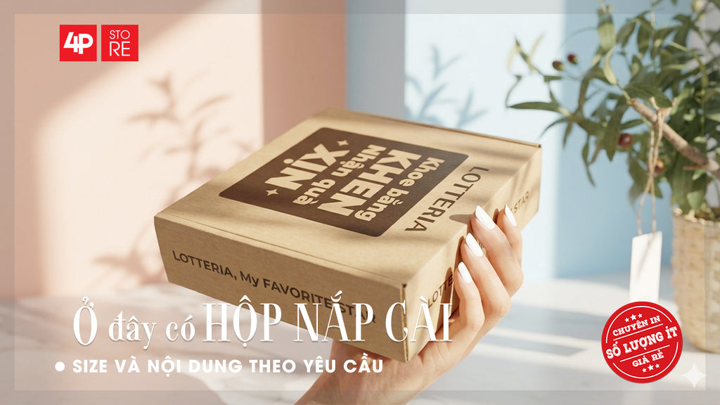 HỘP CACTON BỒI, IN 1 MÀU