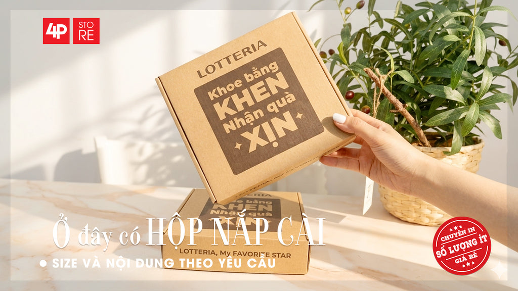 HỘP CACTON BỒI, IN 1 MÀU