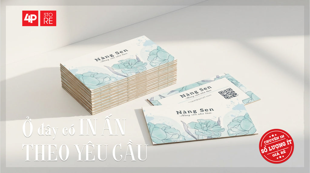 100 DANH THIẾP GIẤY CỨNG, CÁN MÀNG, IN 4 MÀU, 2 MẶT