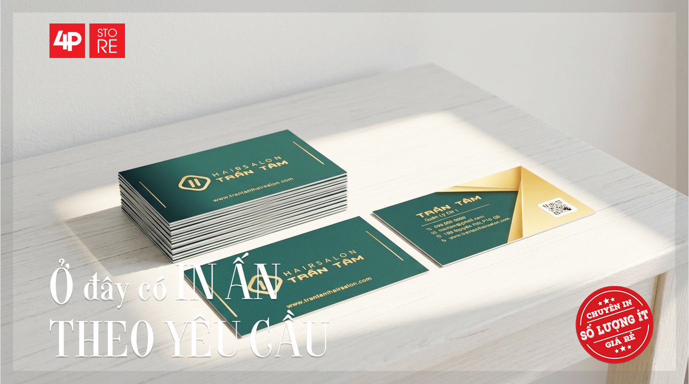 100 DANH THIẾP GIẤY CỨNG, CÁN MÀNG, IN 4 MÀU, 2 MẶT