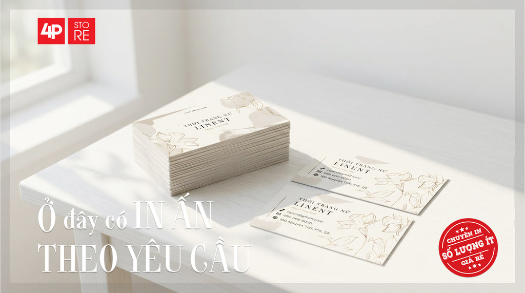 100 DANH THIẾP GIẤY CỨNG, CÁN MÀNG, IN 4 MÀU, 2 MẶT