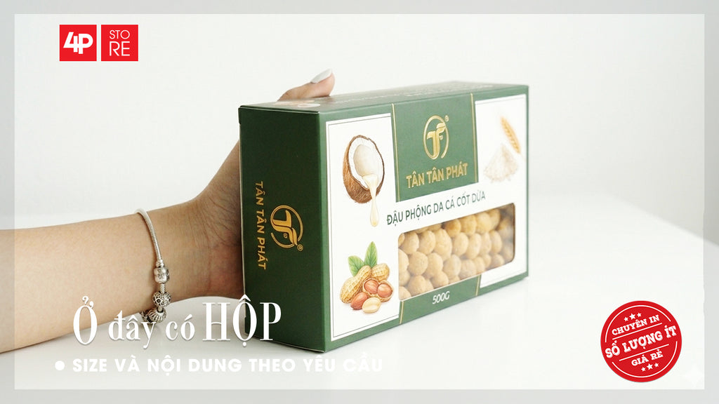 HỘP IVORY 400GSM CÁN MÀNG BÓNG, CÓ CỬA SỔ SUPPORT - TÂN TÂN PHÁT