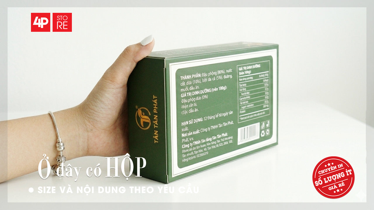 HỘP IVORY 400GSM CÁN MÀNG BÓNG, CÓ CỬA SỔ SUPPORT - TÂN TÂN PHÁT