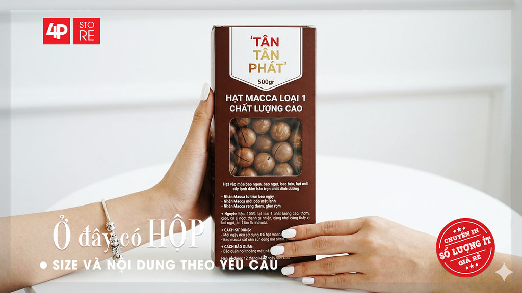 HỘP GIẤY IVORY 400GSM, ÉP KIM, CÓ CỬA SỔ SUPPORT - TÂN TÂN PHÁT