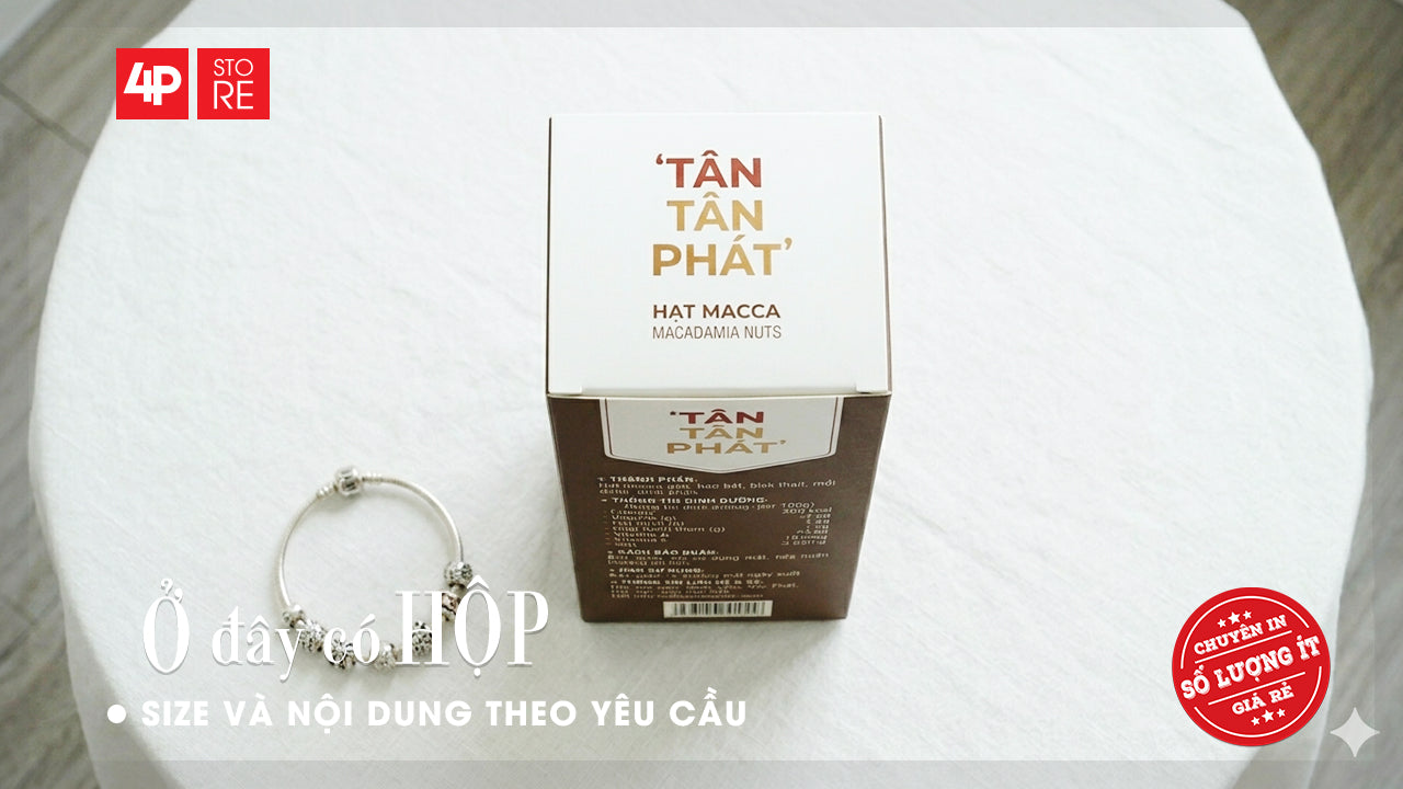 HỘP GIẤY IVORY 400GSM, ÉP KIM, CÓ CỬA SỔ SUPPORT - TÂN TÂN PHÁT