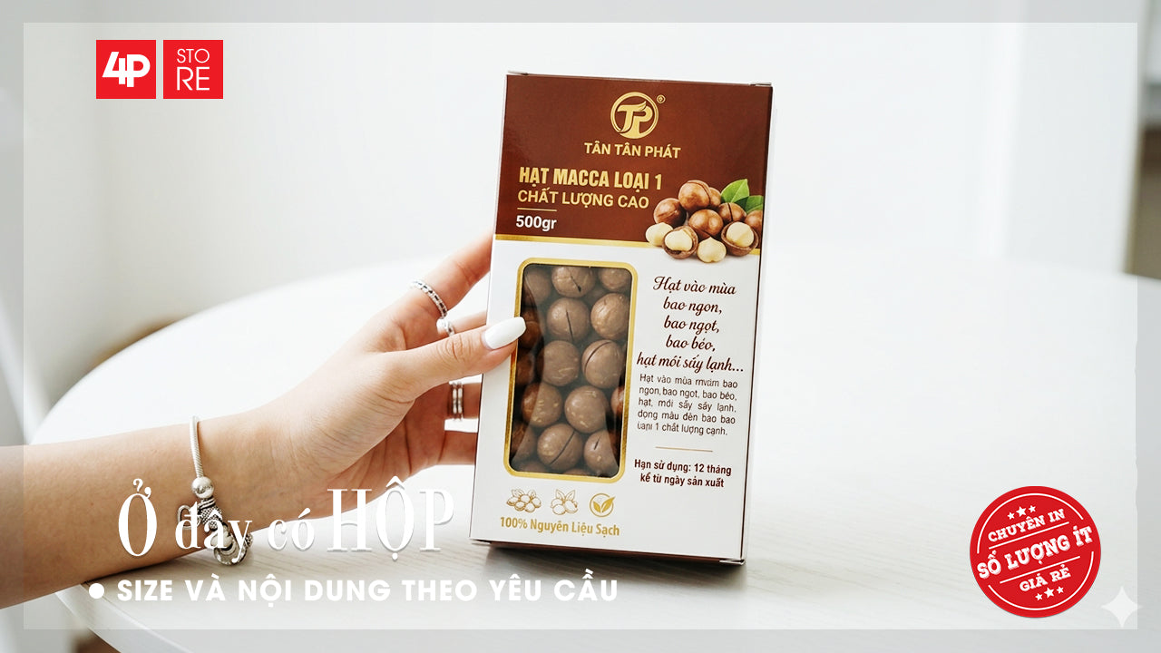 HỘP GIẤY IVORY 400GSM, ÉP KIM, CÓ CỬA SỔ SUPPORT - TÂN TÂN PHÁT