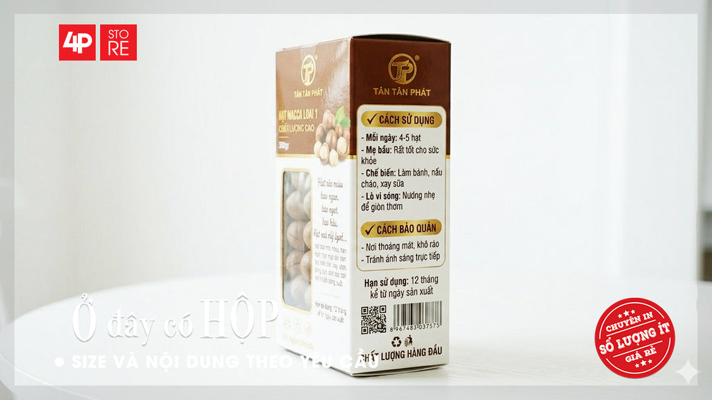 HỘP GIẤY IVORY 400GSM, ÉP KIM, CÓ CỬA SỔ SUPPORT - TÂN TÂN PHÁT