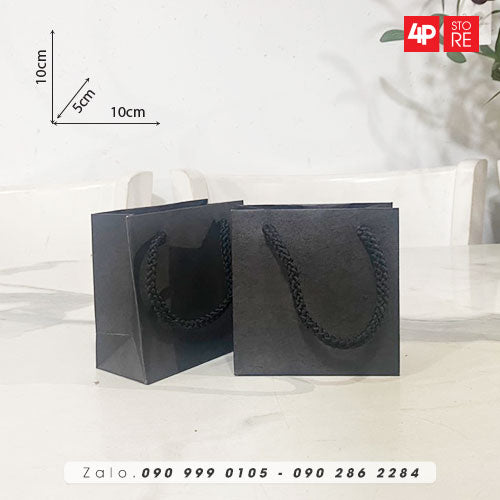 10 TÚI KRAFT 120GSM 10X10X5CM NGANG CAO HÔNG