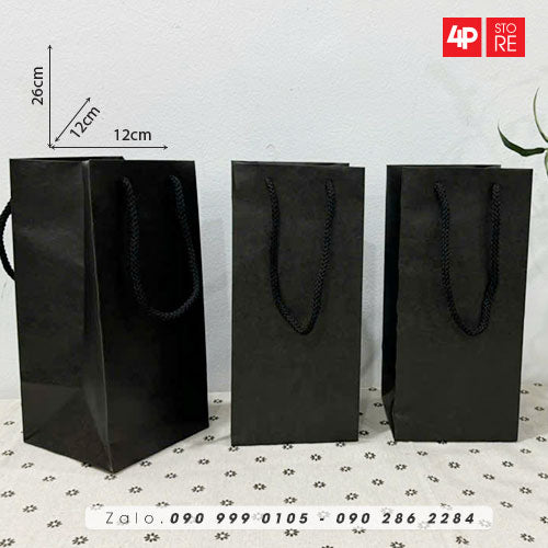 10 TÚI KRAFT 120GSM 12X26X12CM NGANG CAO HÔNG