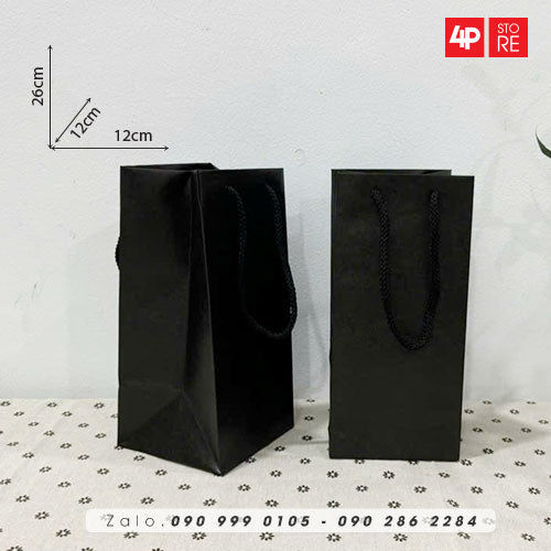 10 TÚI KRAFT 120GSM 12X26X12CM NGANG CAO HÔNG
