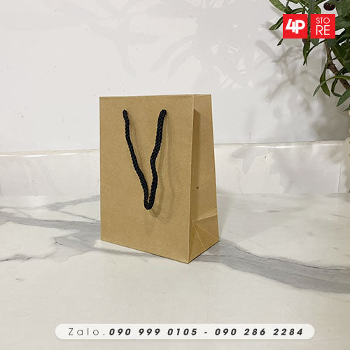 10 TÚI KRAFT 120GSM 15x20x8CM NGANG CAO HÔNG