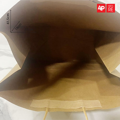 10 TÚI KRAFT 120GSM 33X42X18CM NGANG CAO HÔNG