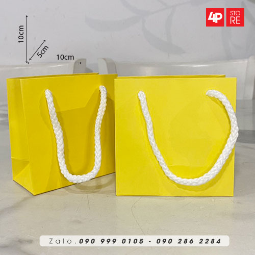 10 TÚI KRAFT 120GSM 10X10X5CM NGANG CAO HÔNG