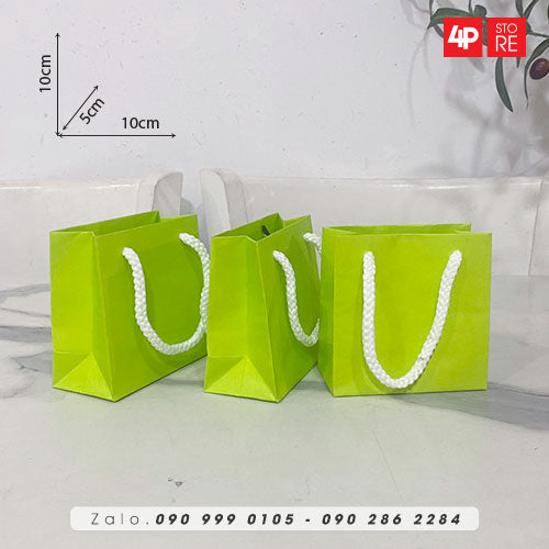 10 TÚI KRAFT 120GSM 10X10X5CM NGANG CAO HÔNG