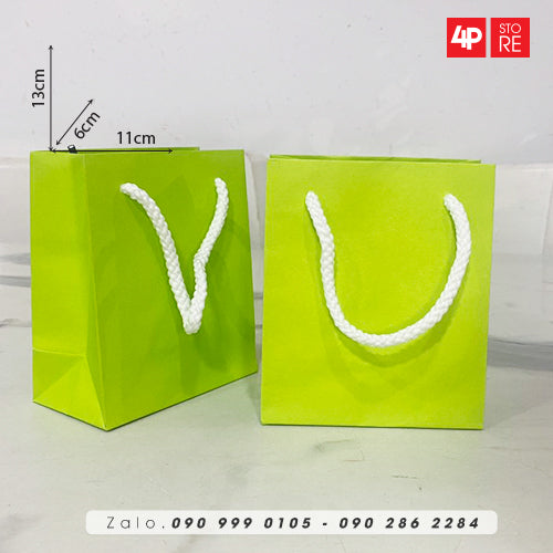 10 TÚI KRAFT 120GSM 11X13X6CM NGANG CAO HÔNG