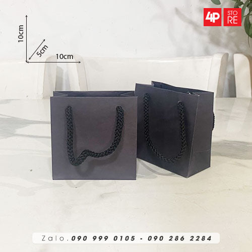 10 TÚI KRAFT 120GSM 10X10X5CM NGANG CAO HÔNG